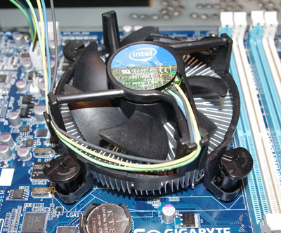 CPU Cooler on motherboard